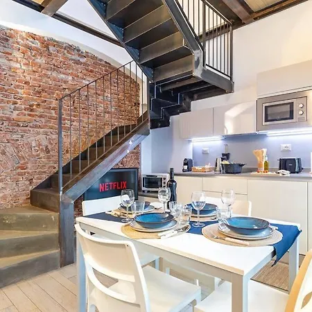 Centro-porta Nuova Moderno Loft Con Patio E Wifi 公寓 都灵