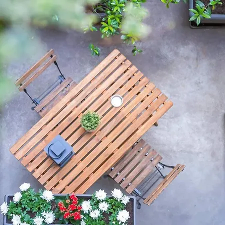 Centro-porta Nuova Moderno Loft Con Patio E Wifi 公寓